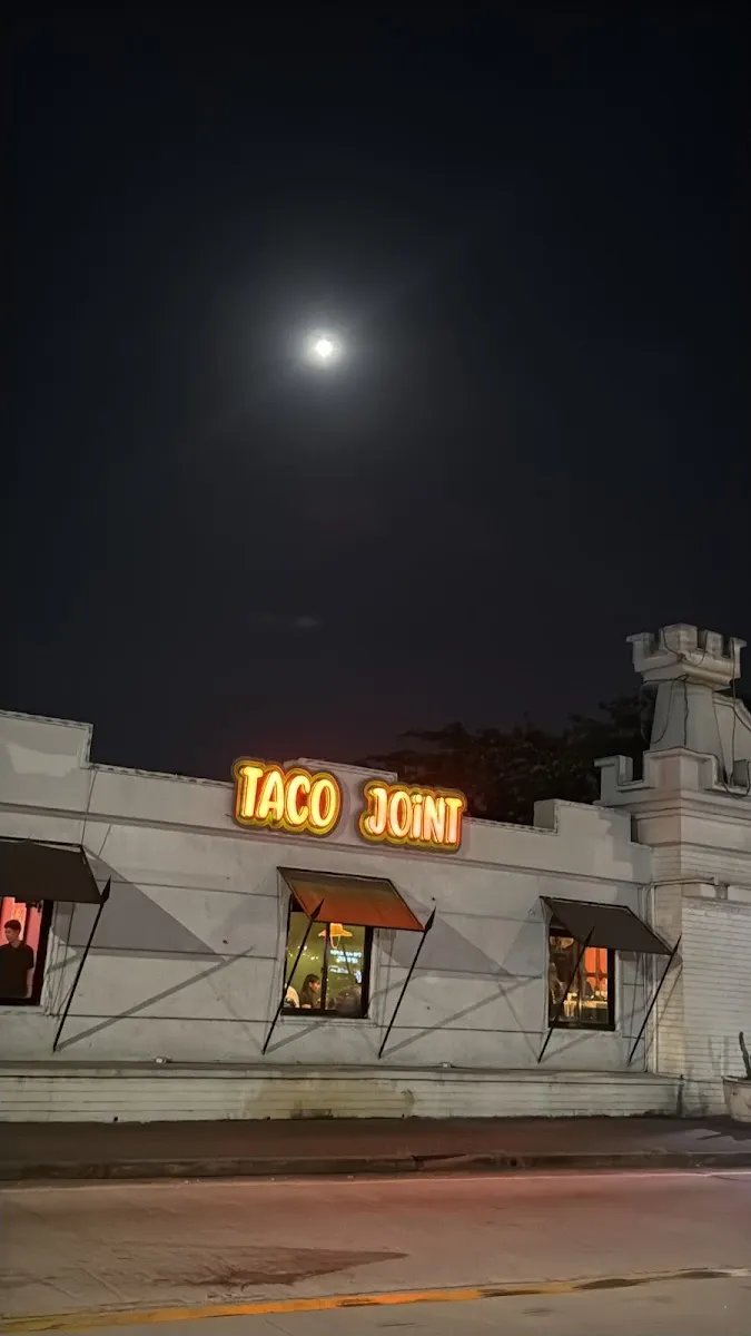 Taco Joint exterior at night