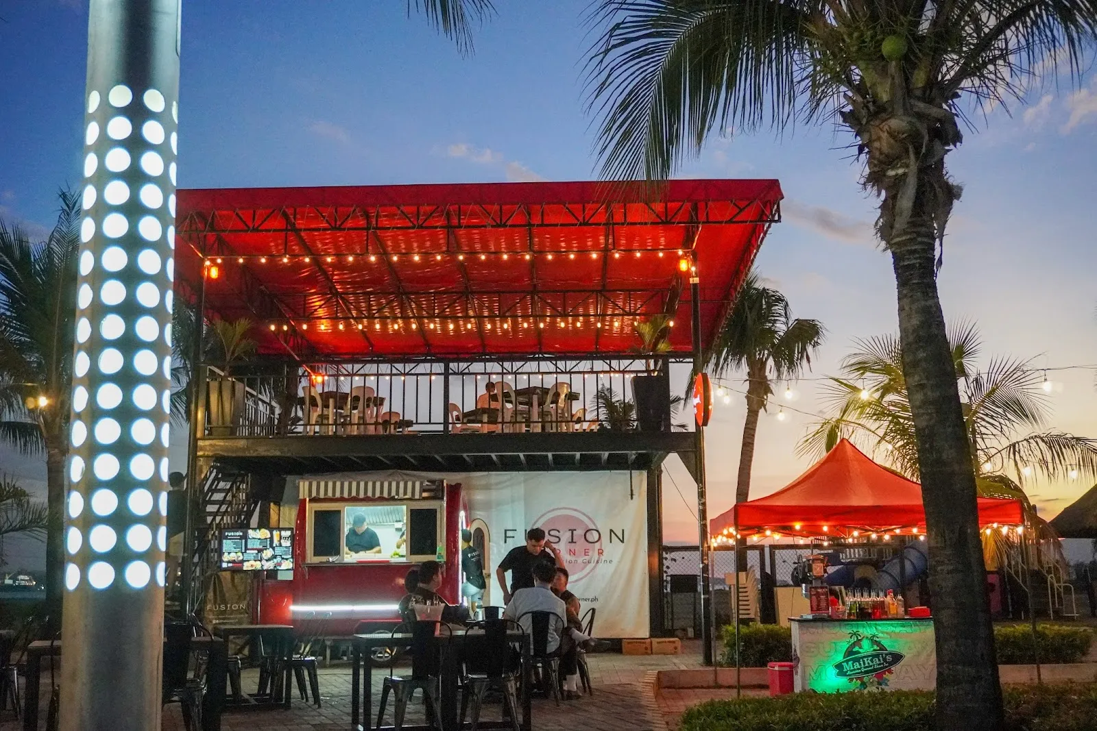 Exterior at dusk