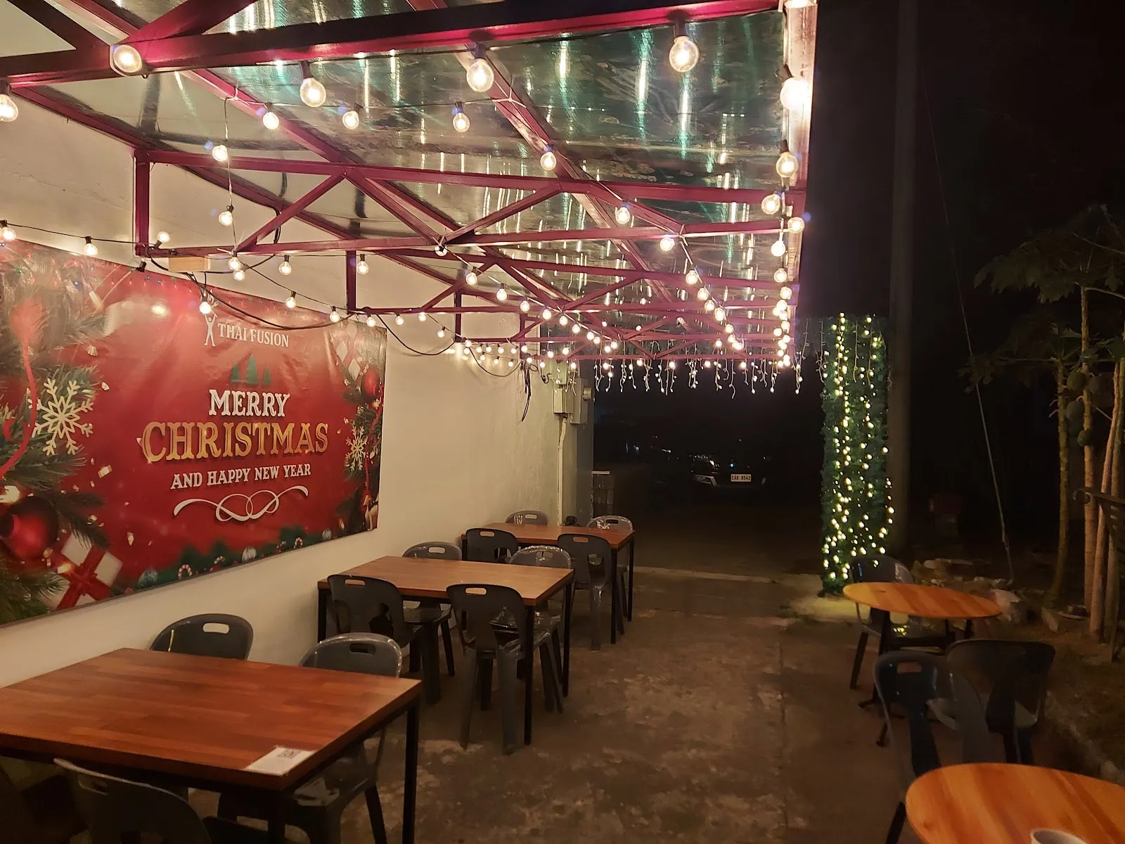 Outdoor patio seating