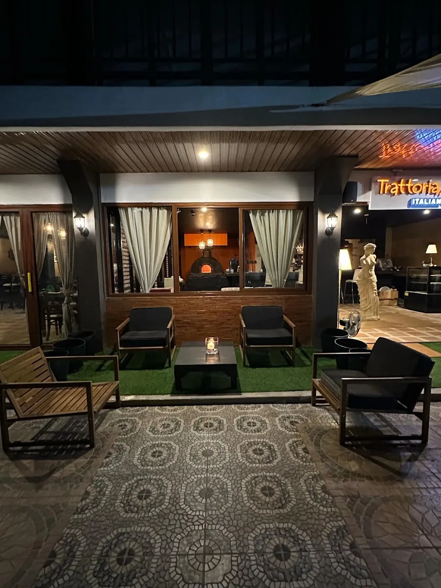 Entrance lounge at dusk