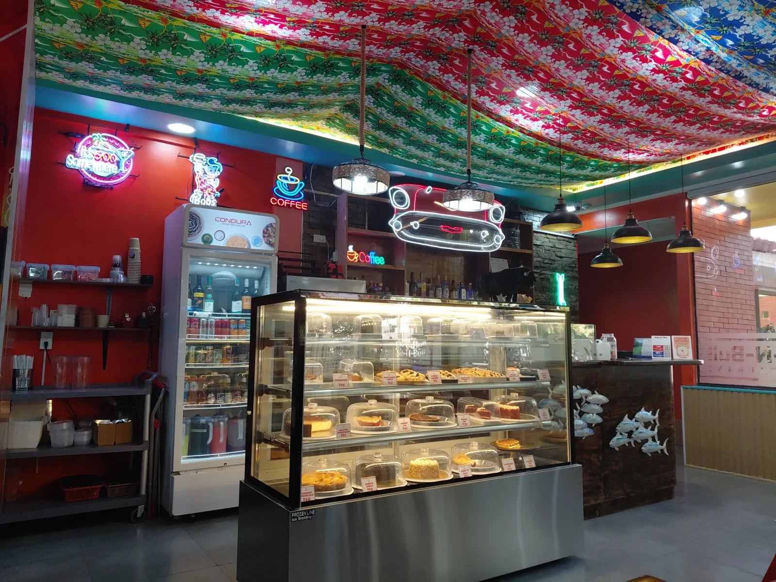 Pastry display counter