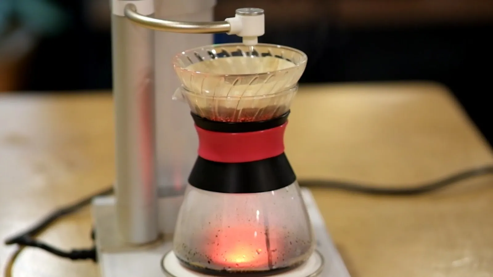 Pour-over coffee brewing