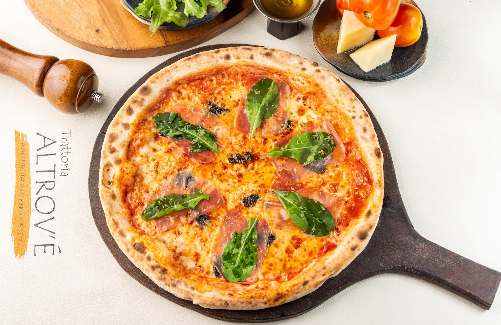 Pizza fresh from the oven