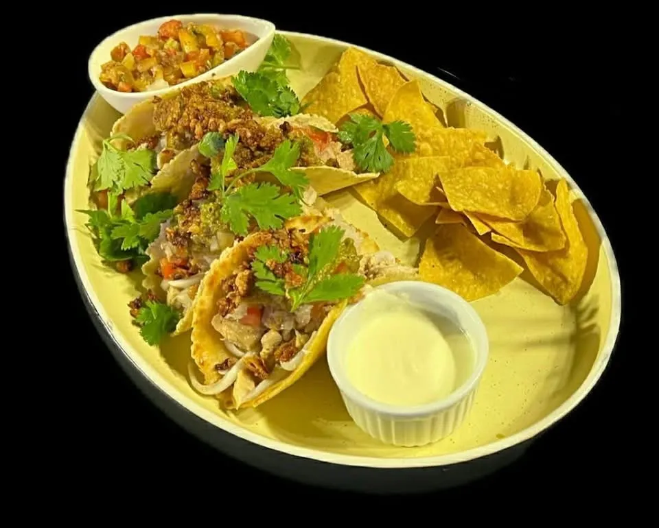 Tacos with tortilla chips