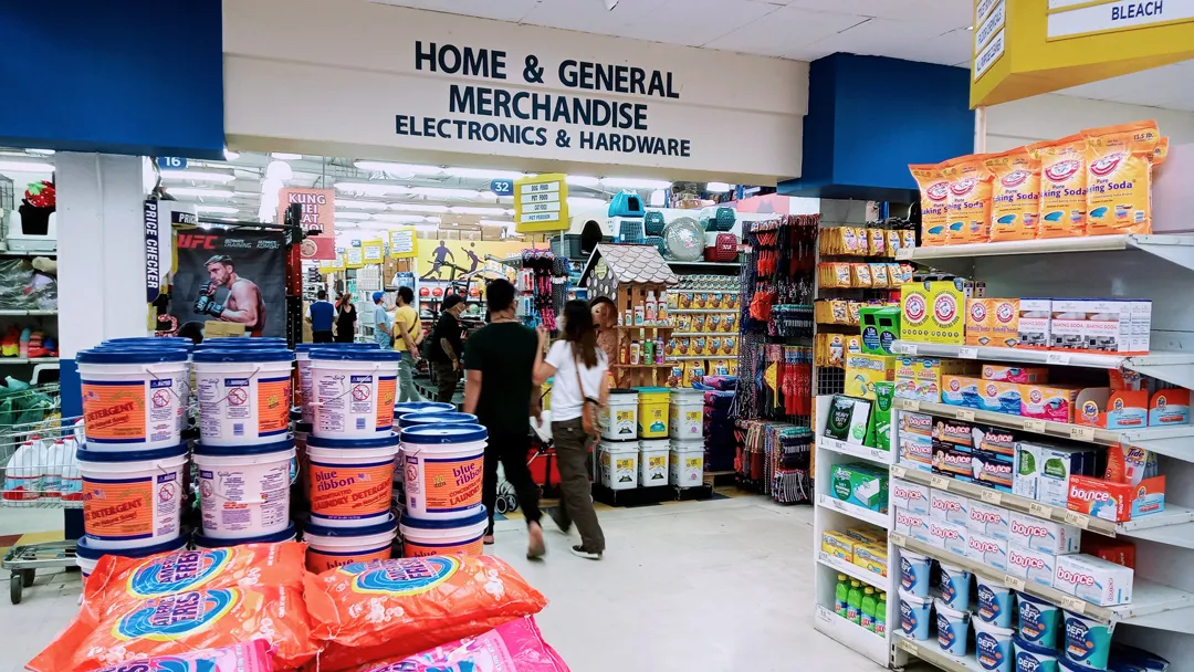 Home and general merchandise aisle