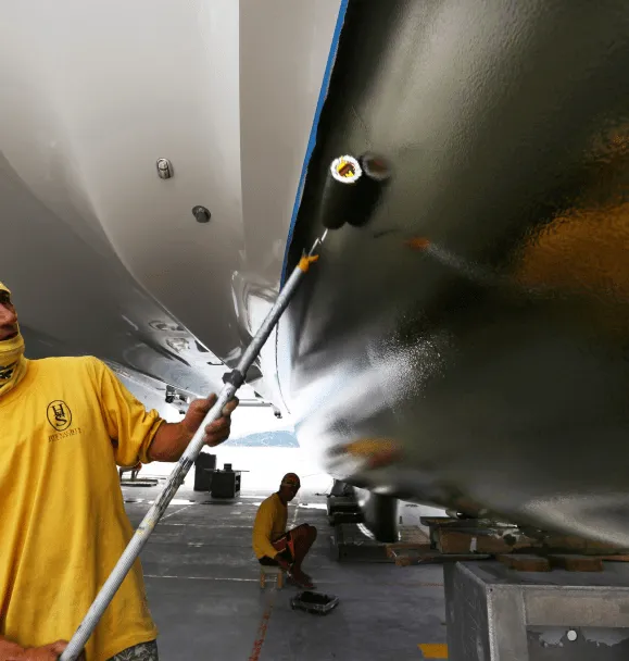 Sanding and finishing a hull