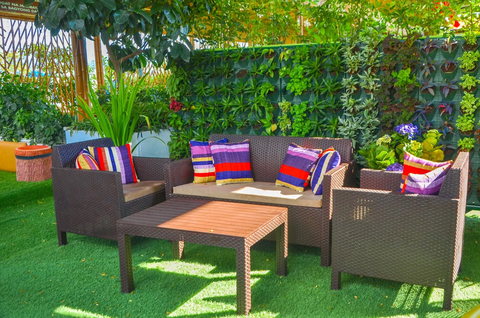 Garden patio seating