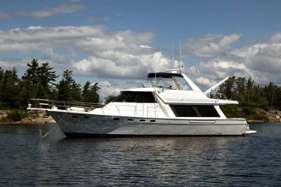 Charter yacht underway