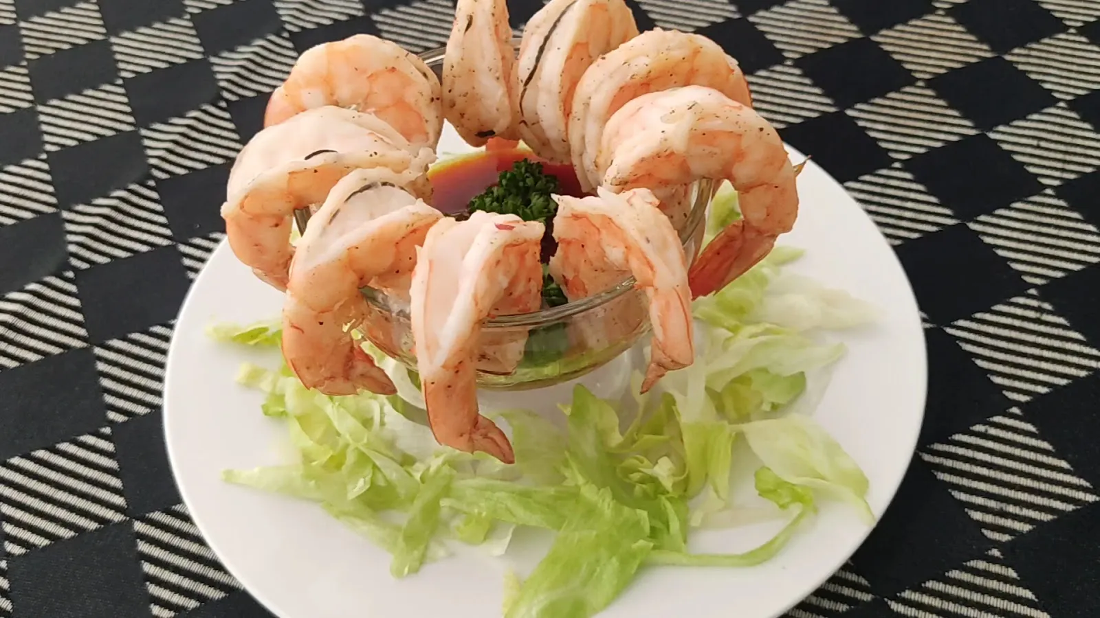 Shrimp cocktail appetizer